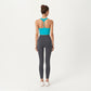 V-Neck Ruched Side Tank Top with Fitted Stretch Fabric and Sleek Contoured Silhouette