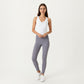 V-Neck Ruched Side Tank Top with Fitted Stretch Fabric and Sleek Contoured Silhouette