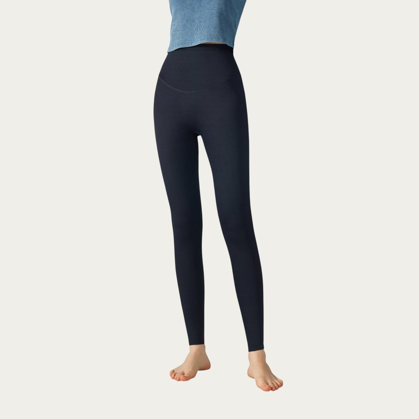 Seamless High Waist Compression Leggings with Smooth Sculpting Fit and Stretch Fabric