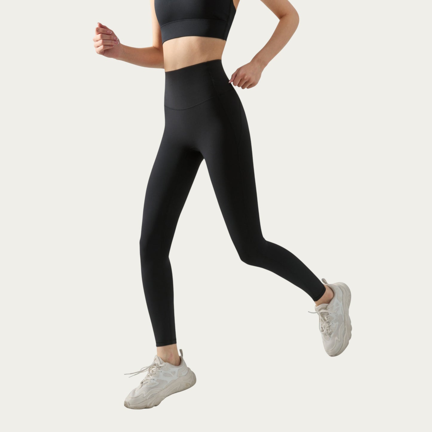 High Waist Compression Leggings with Seamless Stretch Fit and Smooth Sculpting Design