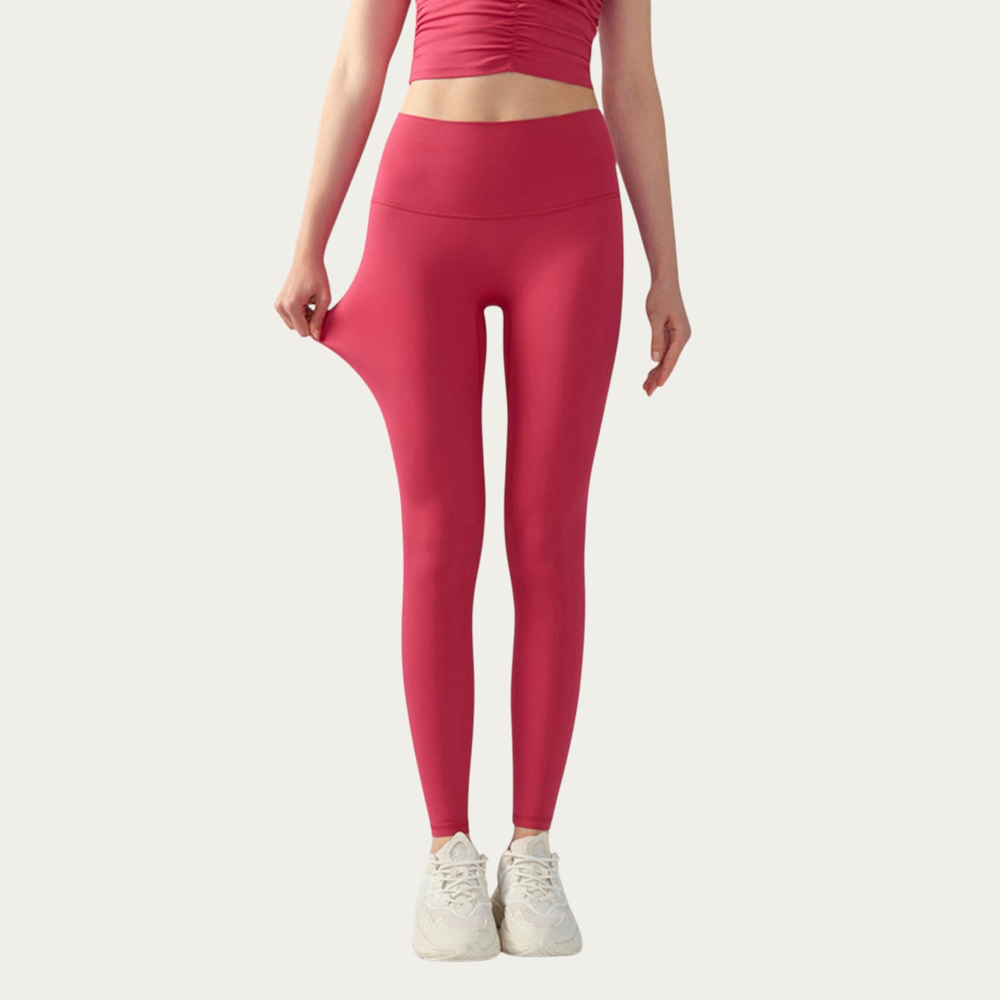 High Waist Compression Leggings with Seamless Stretch Fit and Smooth Sculpting Design