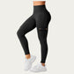 Cargo Pocket Leggings with Smooth Stretch Fabric Supportive Waistband and Sleek Form-Fitting Silhouette