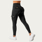 Cargo Pocket Leggings with Smooth Stretch Fabric Supportive Waistband and Sleek Form-Fitting Silhouette
