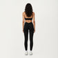 Halter Neck Sports Bra with Deep V-Front, Wide Underband Support and Smooth Stretch Fabric for a Flattering Active Fit