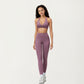 Halter Neck Sports Bra with Deep V-Front, Wide Underband Support and Smooth Stretch Fabric for a Flattering Active Fit