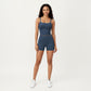 High Waist Active Shorts with Smooth Stretch Fabric and Supportive Contoured Waistband