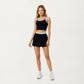 High Waist Active Skort with Wide Supportive Waistband and Smooth Stretch Performance Fabric for Sleek Contoured Fit
