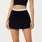 High Waist Active Skort with Wide Supportive Waistband and Smooth Stretch Performance Fabric for Sleek Contoured Fit