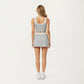 High Waist Active Skort with Wide Supportive Waistband and Smooth Stretch Performance Fabric for Sleek Contoured Fit