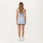 High Waist Active Skort with Wide Supportive Waistband and Smooth Stretch Performance Fabric for Sleek Contoured Fit