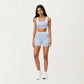 High Waist Compression Bike Shorts with Wide Supportive Waistband and Smooth Contoured Fit for Streamlined Performance