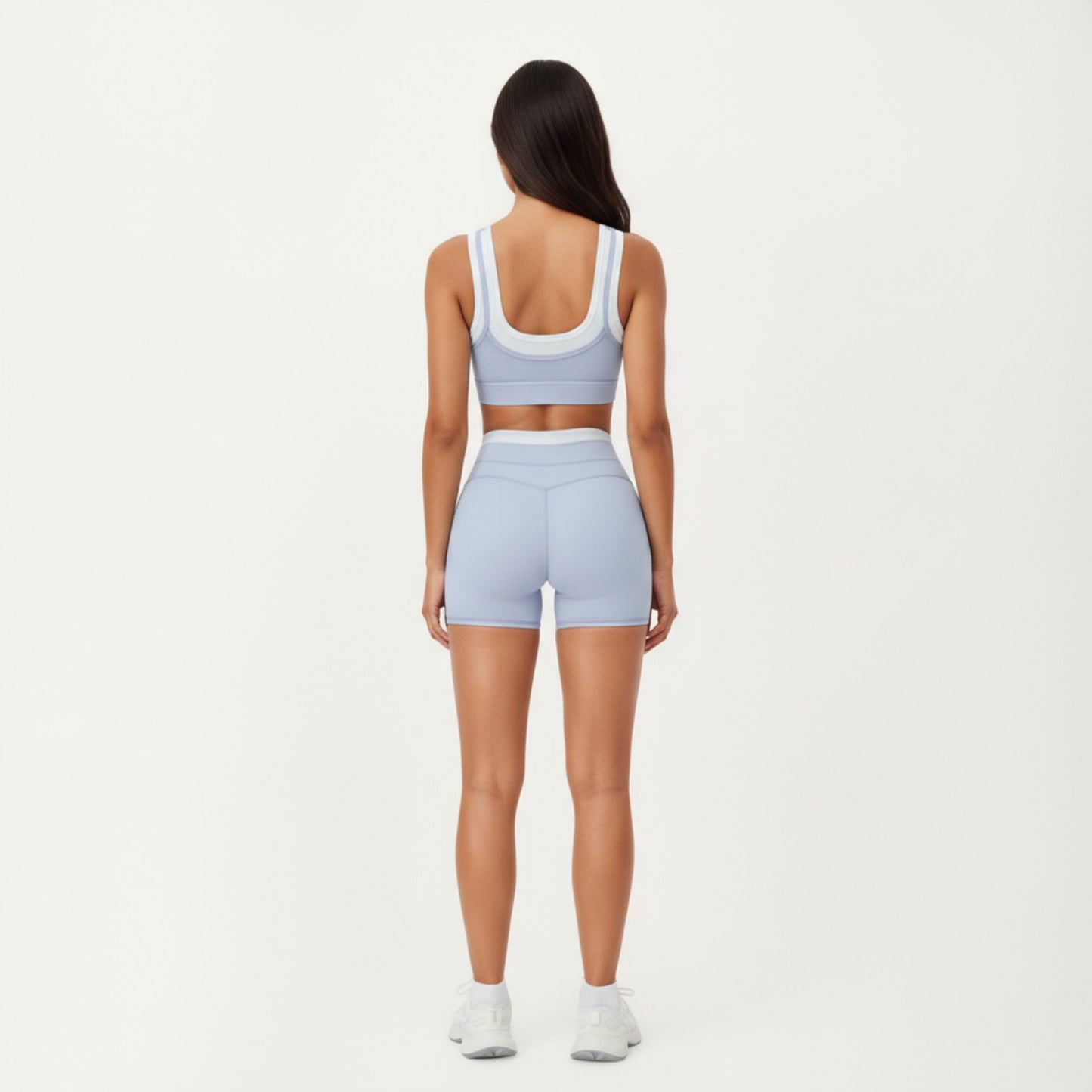 High Waist Compression Bike Shorts with Wide Supportive Waistband and Smooth Contoured Fit for Streamlined Performance