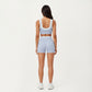 High Waist Compression Bike Shorts with Wide Supportive Waistband and Smooth Contoured Fit for Streamlined Performance