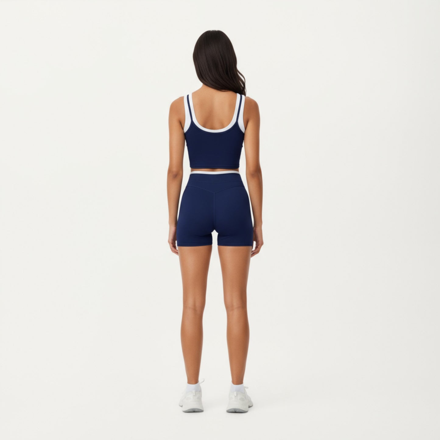 High Waist Compression Bike Shorts with Wide Supportive Waistband and Smooth Contoured Fit for Streamlined Performance