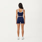High Waist Compression Bike Shorts with Wide Supportive Waistband and Smooth Contoured Fit for Streamlined Performance