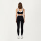 High Waist Compression Leggings with Wide Supportive Waistband and Sleek Contoured Fit for Streamlined Active Comfort