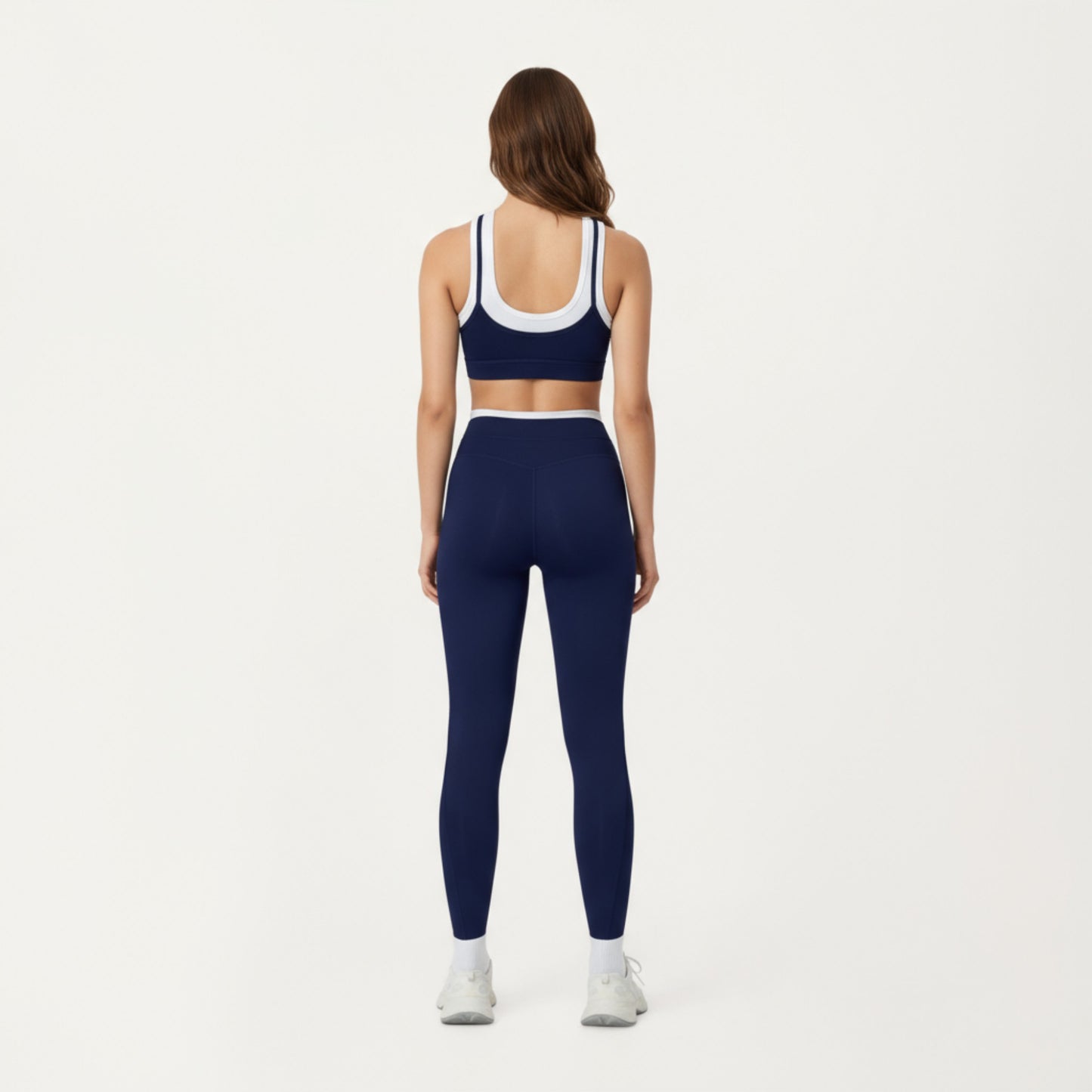 High Waist Compression Leggings with Wide Supportive Waistband and Sleek Contoured Fit for Streamlined Active Comfort
