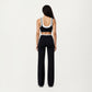 High Waist Flare Leg Active Pants with Wide Supportive Waistband and Smooth Streamlined Silhouette for Everyday Comfort