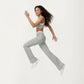 High Waist Flare Leg Active Pants with Wide Supportive Waistband and Smooth Streamlined Silhouette for Everyday Comfort