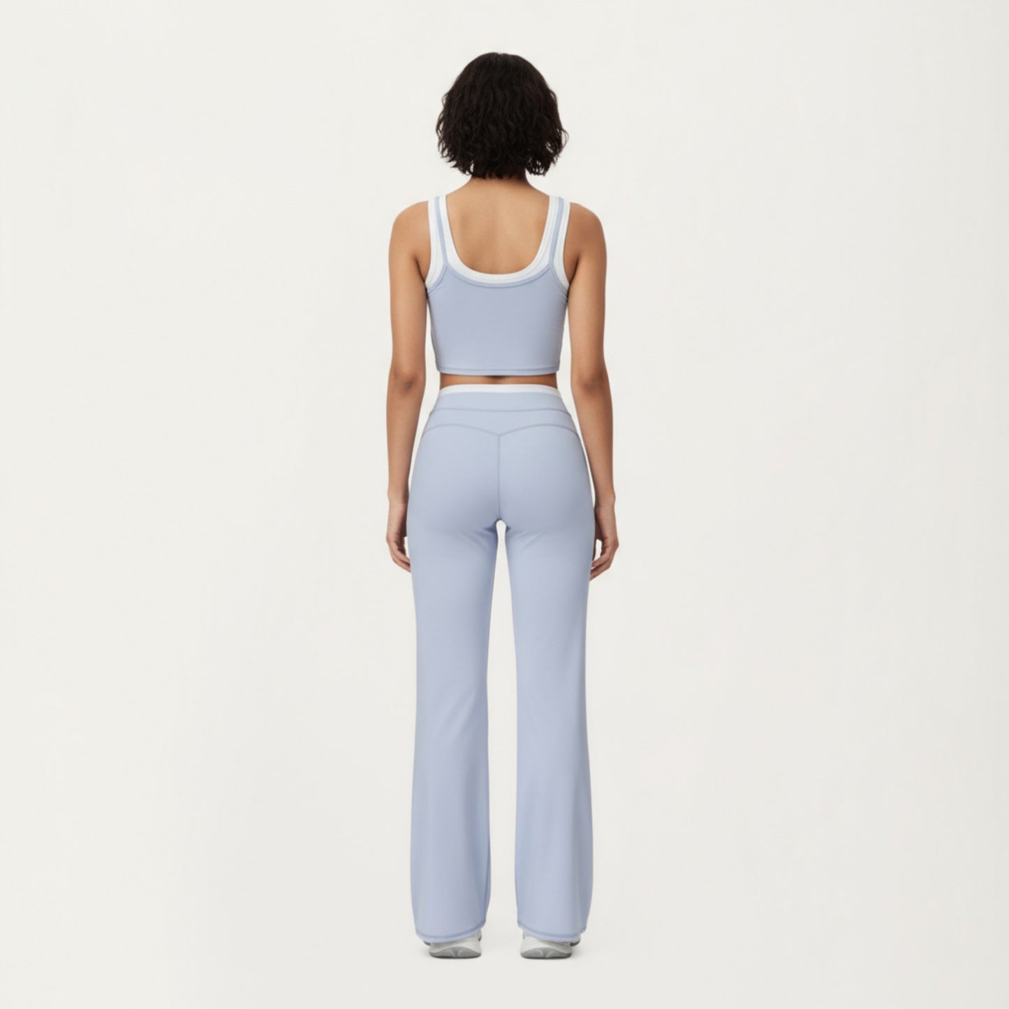 High Waist Flare Leg Active Pants with Wide Supportive Waistband and Smooth Streamlined Silhouette for Everyday Comfort