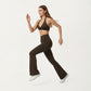 High Waist Flare Leg Athletic Pants with Smooth Stretch Fabric and Contoured Supportive Fit for Comfortable Daily Movement