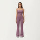 High Waist Flare Leg Athletic Pants with Smooth Stretch Fabric and Contoured Supportive Fit for Comfortable Daily Movement