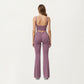 High Waist Flare Leg Athletic Pants with Smooth Stretch Fabric and Contoured Supportive Fit for Comfortable Daily Movement