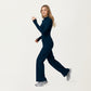 High Waist Wide Leg Athletic Pants with Smooth Stretch Fabric and Relaxed Contoured Fit for Everyday Movement Comfort