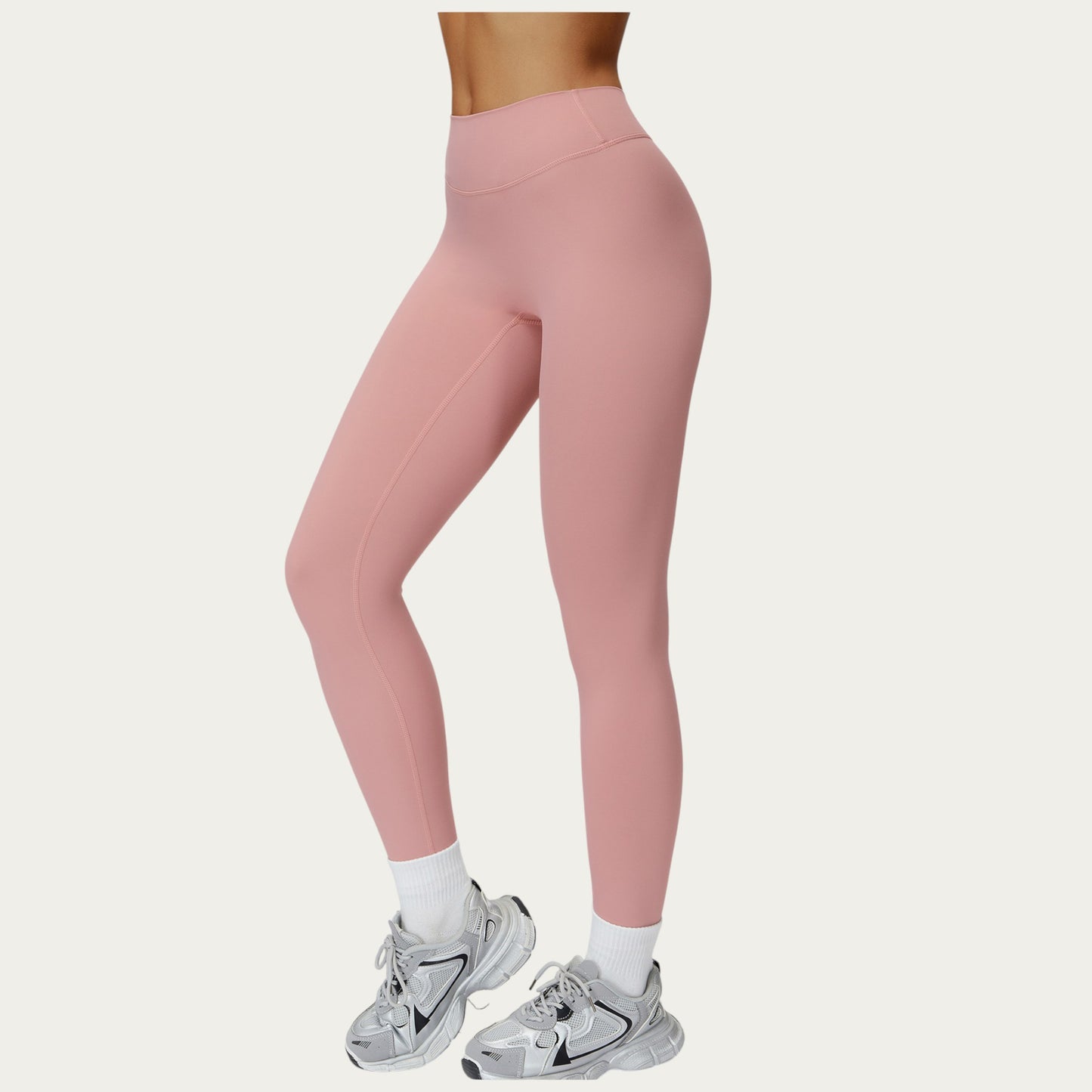 High Waist Seamless Athletic Leggings with Smooth Stretch Fabric and Contoured Fit for Streamlined Everyday Comfort