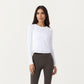 Long Sleeve Active Top with Layered Strap Detail Slim Contoured Fit and Modern Minimal Silhouette