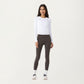 Long Sleeve Active Top with Layered Strap Detail Slim Contoured Fit and Modern Minimal Silhouette