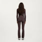 Long Sleeve Fitted Active Top with Smooth Stretch Fabric Contoured Seaming