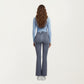 Long Sleeve Fitted Active Top with Smooth Stretch Fabric Contoured Seaming