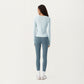 Long Sleeve Active Top with Soft Stretch Fabric Crew Neckline Clean Minimal Silhouette