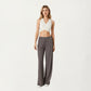 High Waist Wide Leg Lounge Pants with Soft Stretch Fabric Adjustable Drawstring Waistband