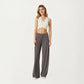 High Waist Wide Leg Lounge Pants with Soft Stretch Fabric Adjustable Drawstring Waistband