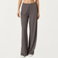 High Waist Wide Leg Lounge Pants with Soft Stretch Fabric Adjustable Drawstring Waistband