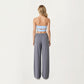 High Waist Wide Leg Lounge Pants with Soft Stretch Fabric Adjustable Drawstring Waistband