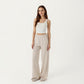 High Waist Wide Leg Pants with Soft Stretch Fabric Relaxed Flowing Silhouette