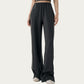 High Waist Wide Leg Pants with Soft Stretch Fabric Relaxed Flowing Silhouette