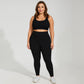 High Waist Stretch Leggings with Wide Waistband Smooth Compression Fit and Full Length Silhouette