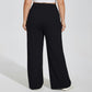 High Waist Wide Leg Lounge Pants with Soft Stretch Fabric Relaxed Fit and Flowing Full Length Design
