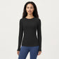 Long Sleeve Fitted Stretch Knit Performance Top