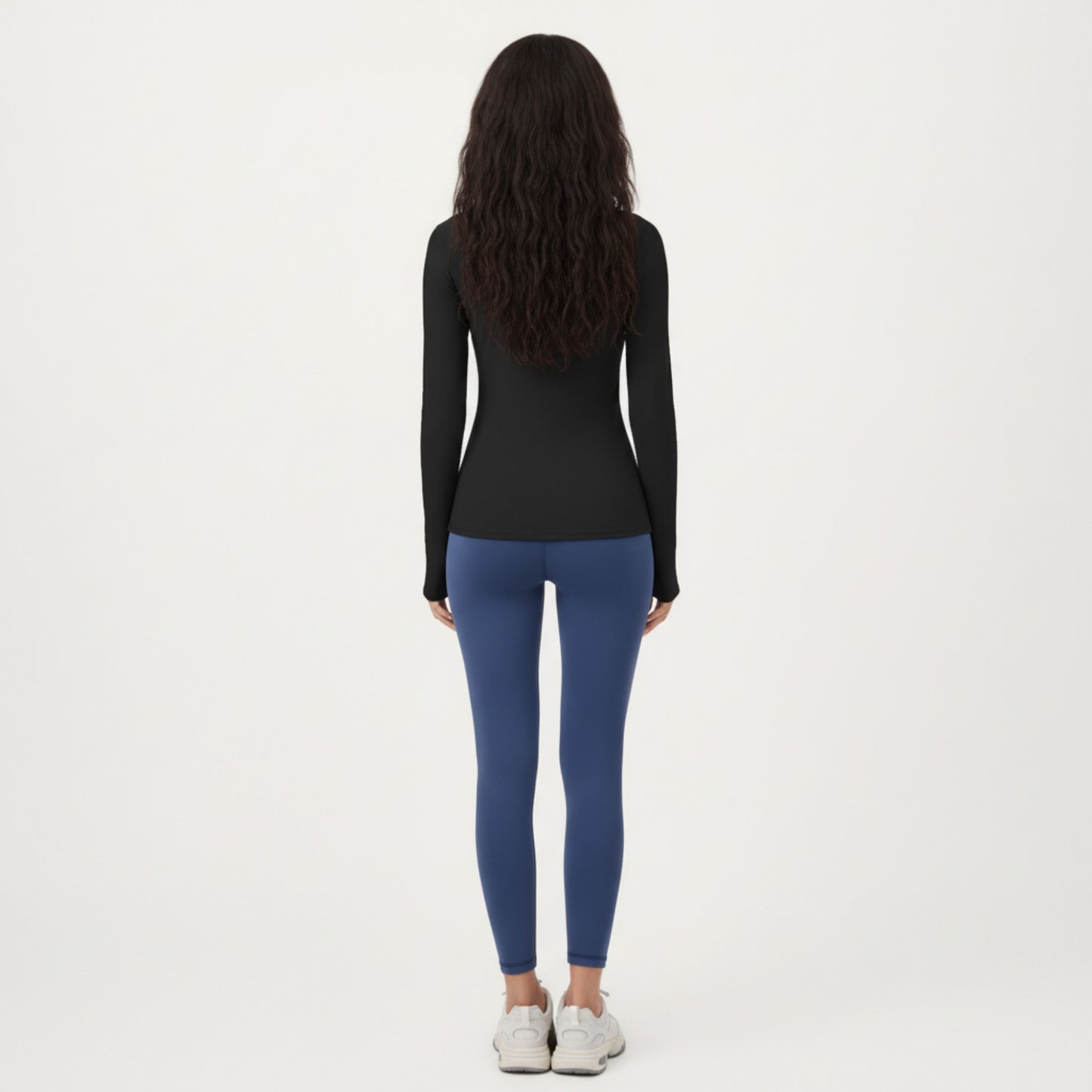 Long Sleeve Fitted Stretch Knit Performance Top