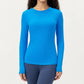 Long Sleeve Fitted Stretch Knit Performance Top
