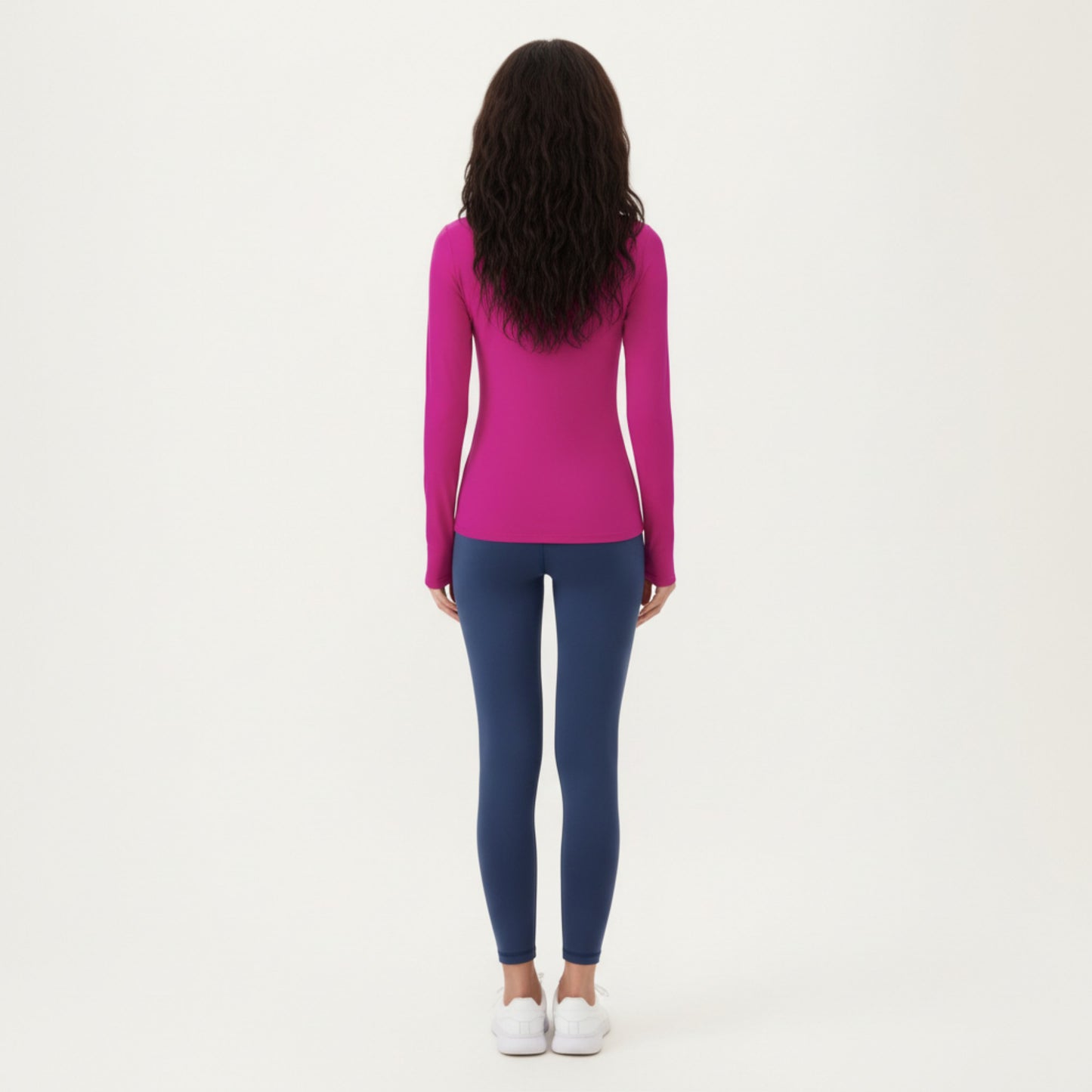 Long Sleeve Fitted Stretch Knit Performance Top