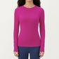 Long Sleeve Fitted Stretch Knit Performance Top
