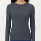Long Sleeve Fitted Stretch Knit Performance Top