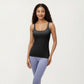 Fitted Athletic Tank Top with Double Strap Back and Smooth Stretch Knit Fabric