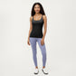 Fitted Athletic Tank Top with Double Strap Back and Smooth Stretch Knit Fabric